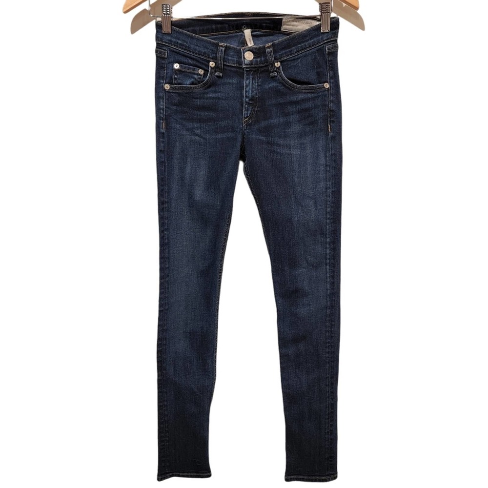 Rag & Bone Womens Dark Wash Mid Rise Skinny Jeans Size 25